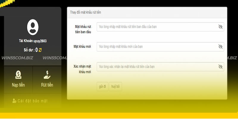 Bạn cần thêm tài khoản rút tiền
